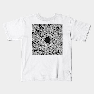 White on black Kids T-Shirt